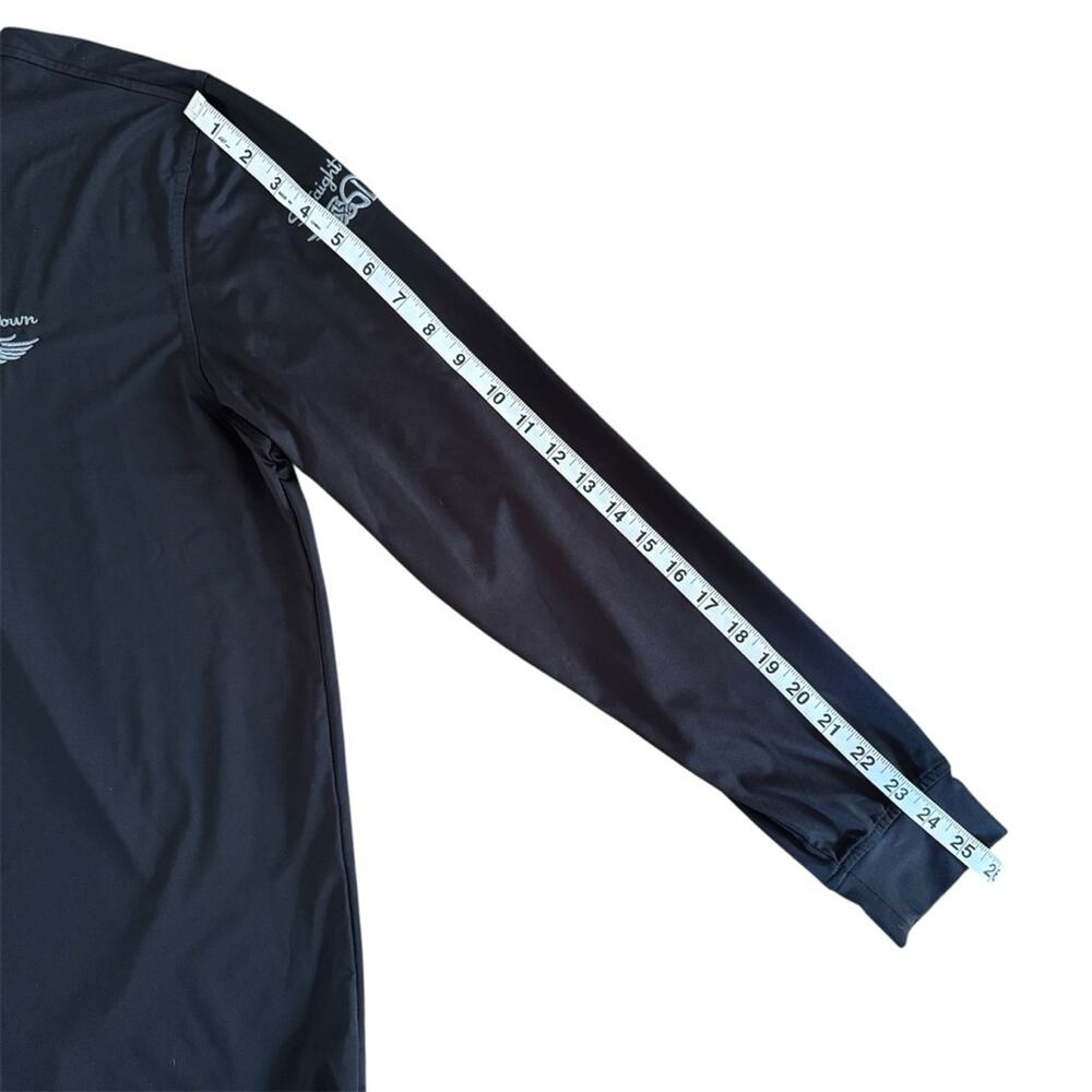 Straight Down Pullover Mens Medium Black Golf Quarter Zip Performance Stretch - Picture 7 of 10
